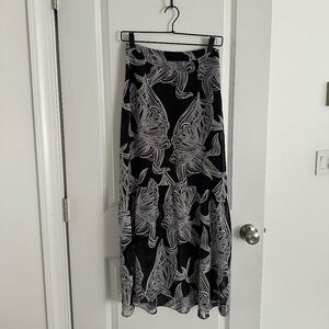 HD in Paris by Anthropologie Wild Prairie Butterfly Skirt